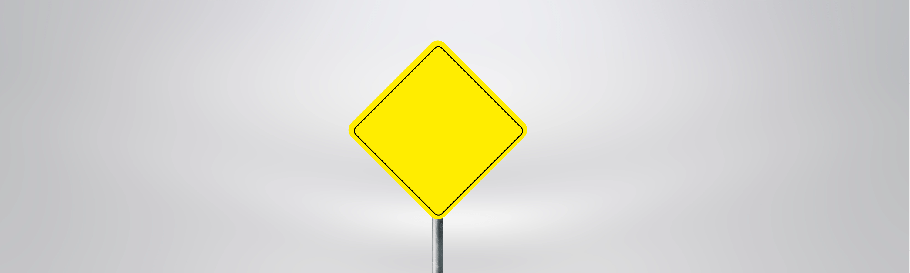 Traffic Signs - What does a sign with black lettering on a yellow background indicate?